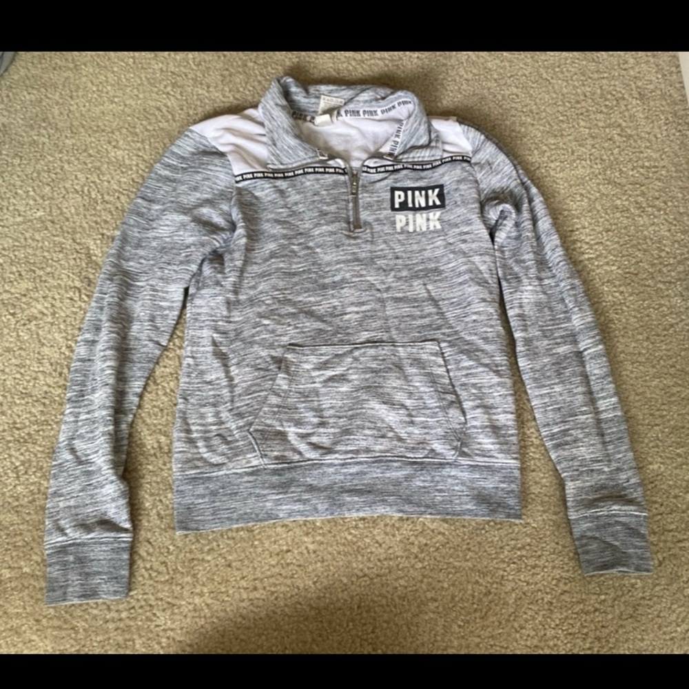 Victoria secret PINK quarter zip sweatshirt